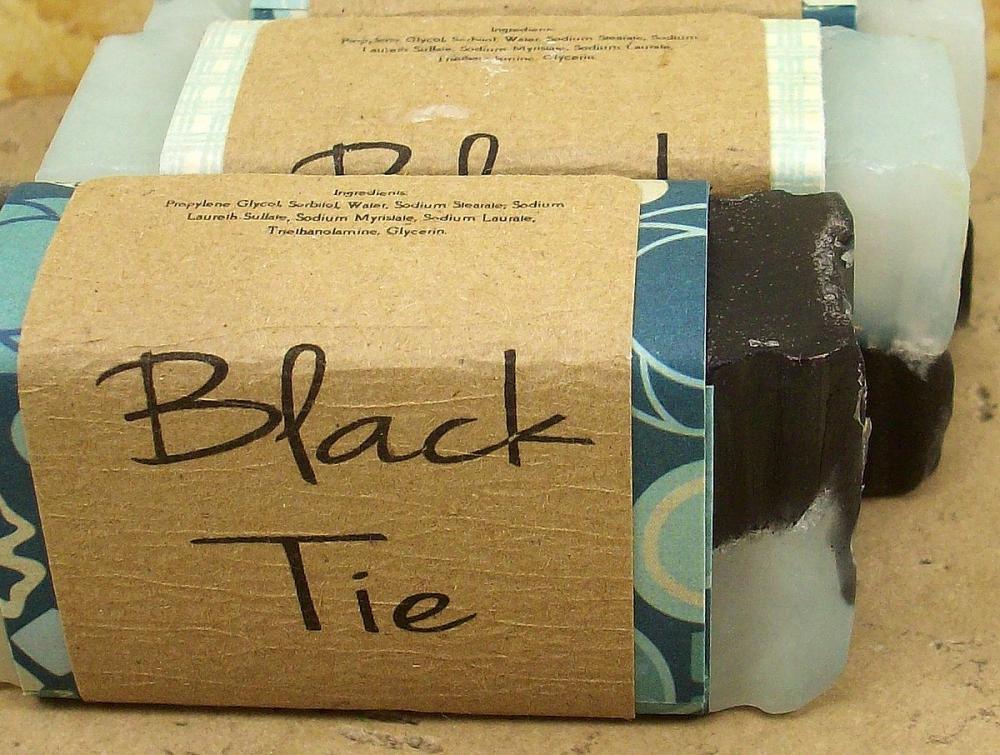 Black Tie Scented Handmade Glycerin With Shea Butter Soap